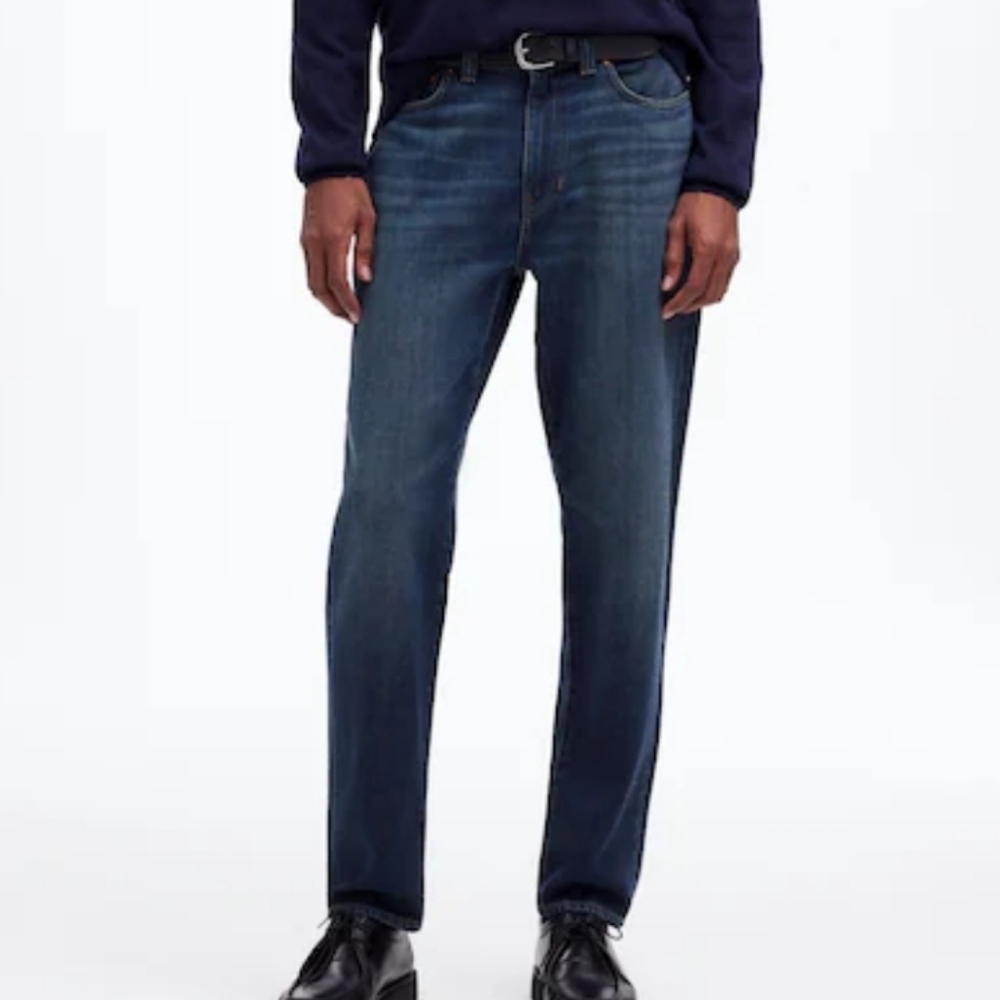 Madewell Mens Relaxed Taper Cotton Cashmere Blend Jeans 28x30 (28x28) Normcore